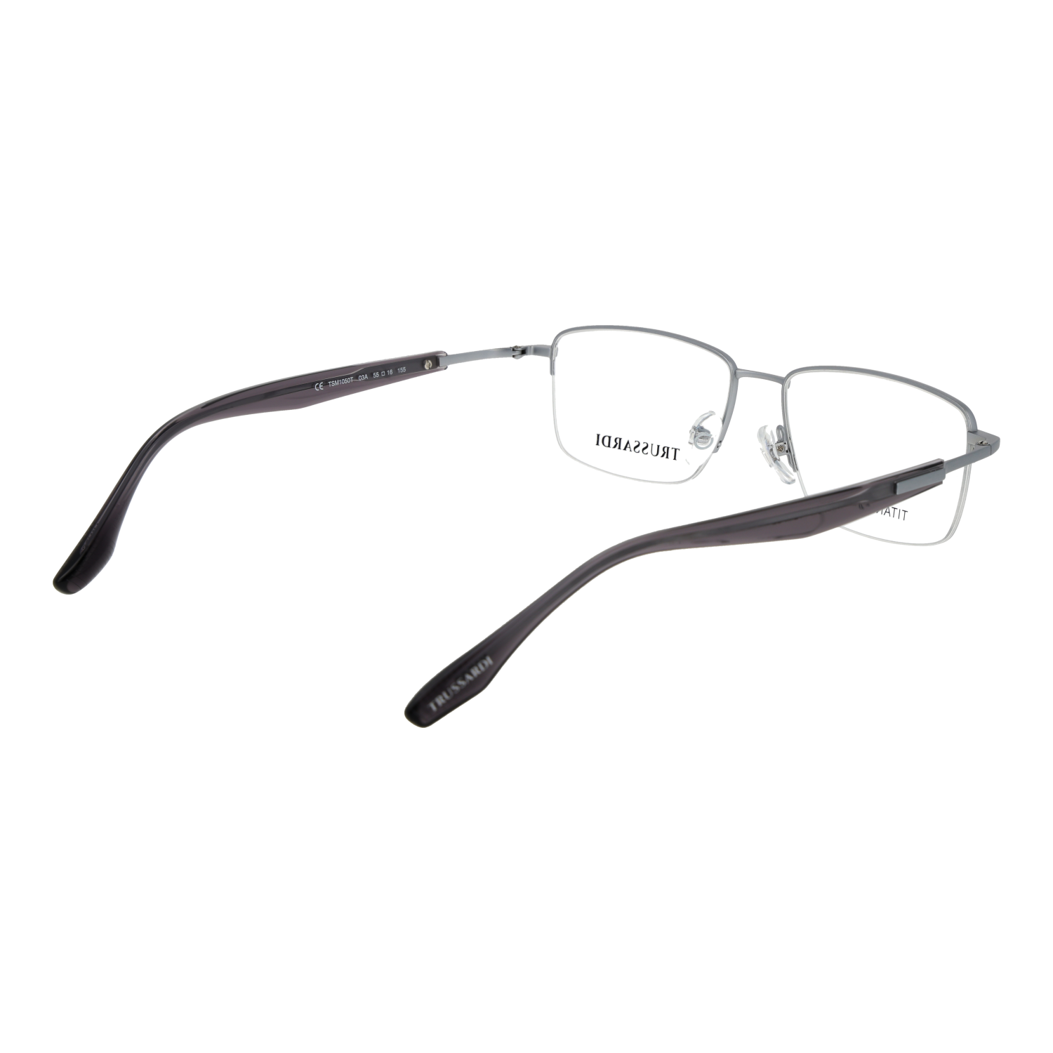 Trussardi Brillenfassung TSM1050T 03A 55 Titan