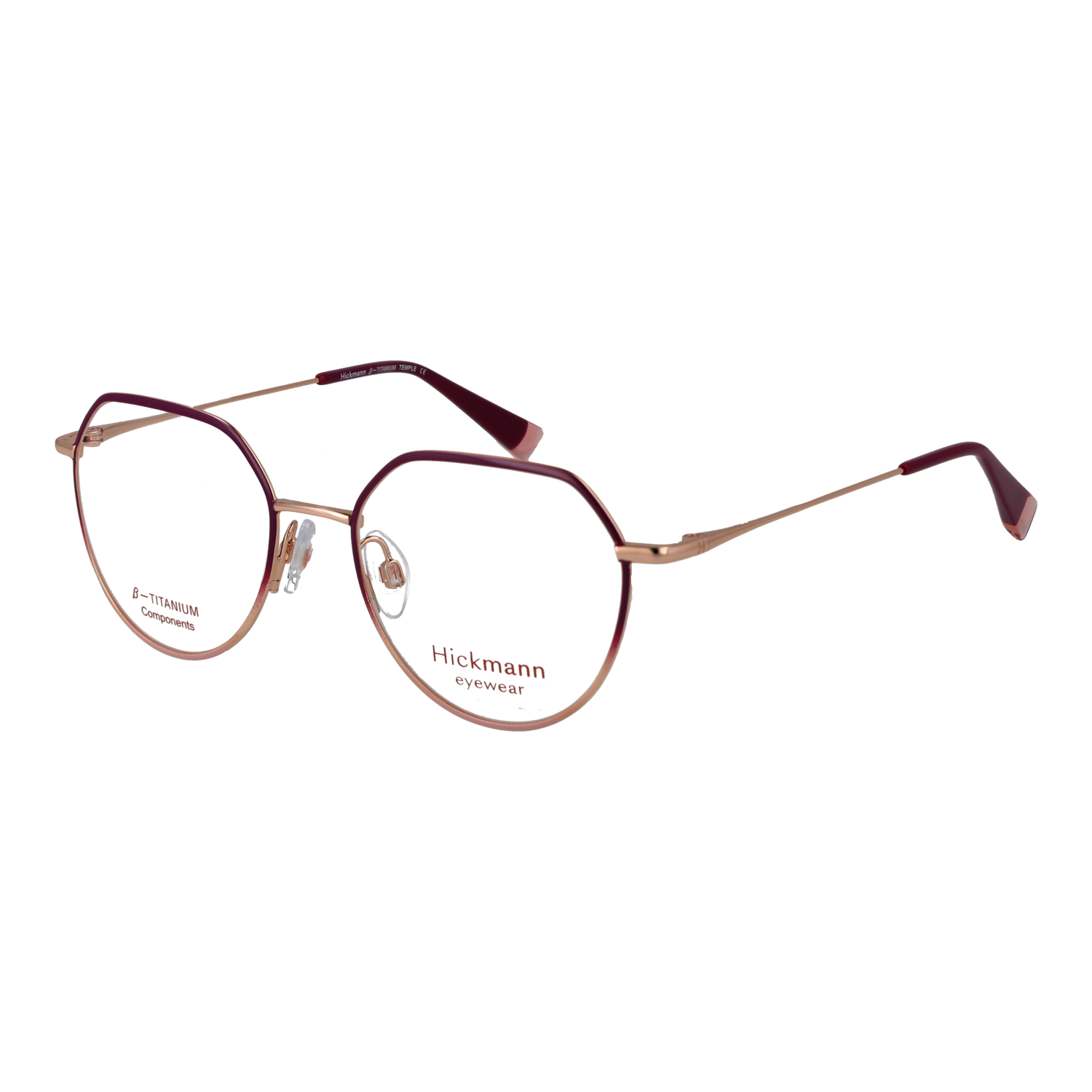 Ana Hickmann Brillenfassung HI1262GT 07A 49 Titan & Sonnenbrillen Klipp HI1262GT 07AG 49