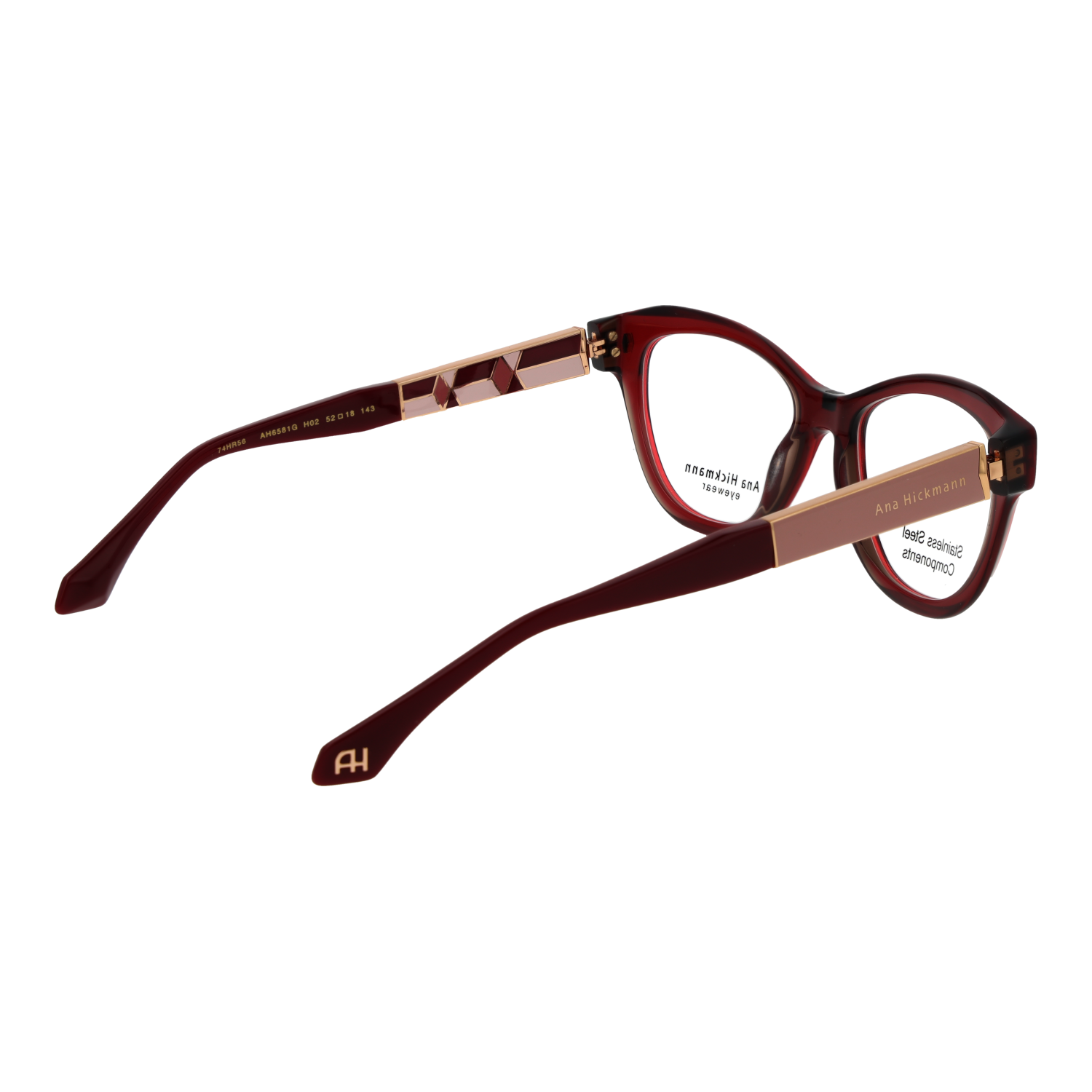 Ana Hickmann Brillenfassung AH6581G H02 52 & Sonnenbrillen Klipp AH6581G H02G 52
